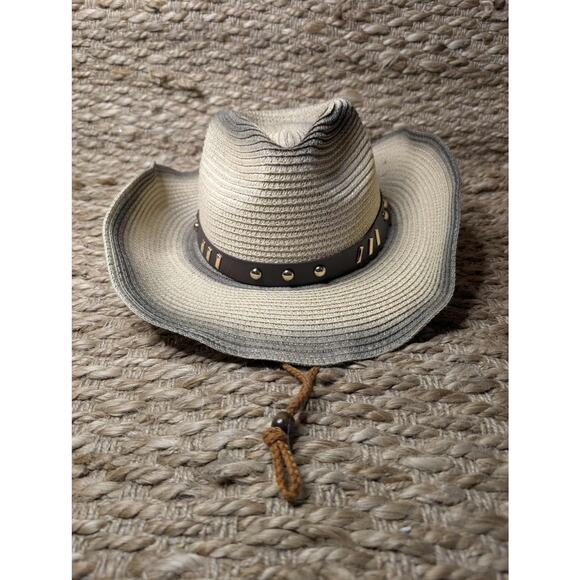 Lucky 7 USA Accessories - Boho 100% Paper Unisex Cowboy Western Festival Rodeo Sun Hat Lucky 7